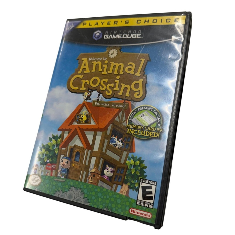 Animal Crossing Nintendo GameCube Players Choice GC Game with Manual